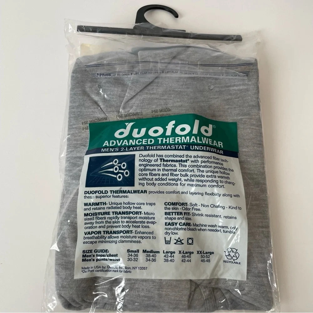 Advanced Duofold Micro Climate Men’s Layer Thermastat Underwear Pants Size XL